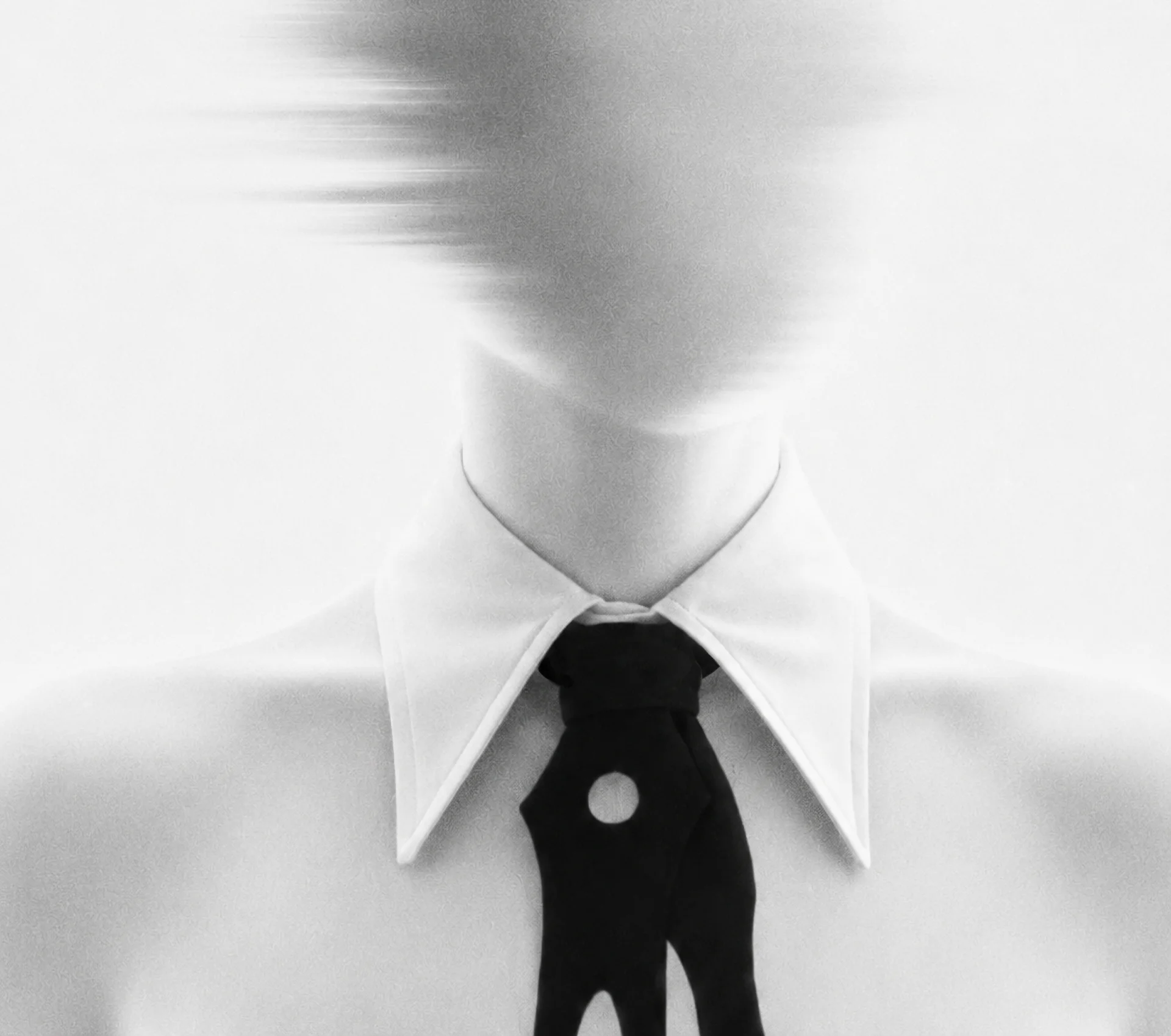 Model wearing the SWORD tie